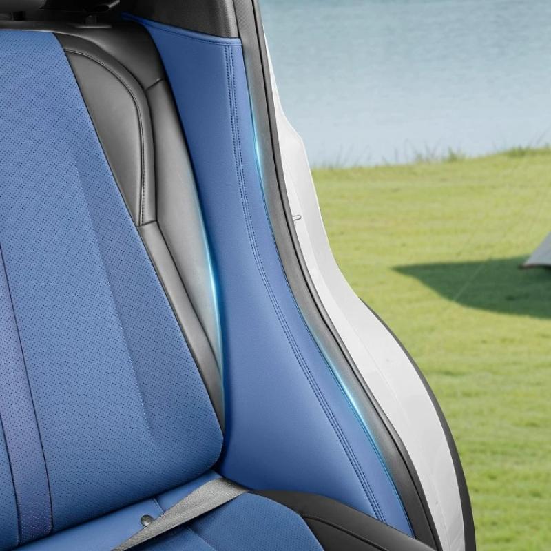 For BYD Seagull Dolphin Mini Dolphin Surf Atto 1 2023-2026 Rear Seat Side Leather Protector Pads Anti-Scratch Trim Covers 2PCS