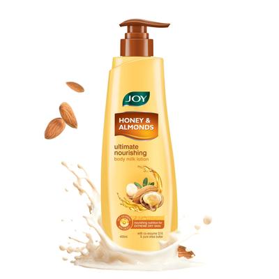 Loção Corporal Nutritiva Ultramacia Mel e Amêndoas 400ml Pacote de 1 Com Manteiga de Karité Vitamina E
