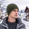 Winter with Ear Covers Lined Warm Windproof Cycling Hat for Skiing Running Outdoor