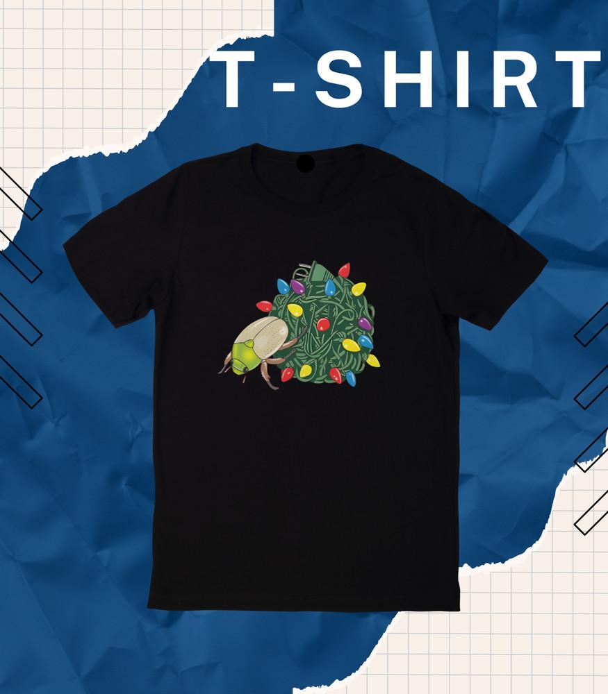 

Christmas Beetle Classic Vintage Short Leeve Round Neck T-shirt Chris. S