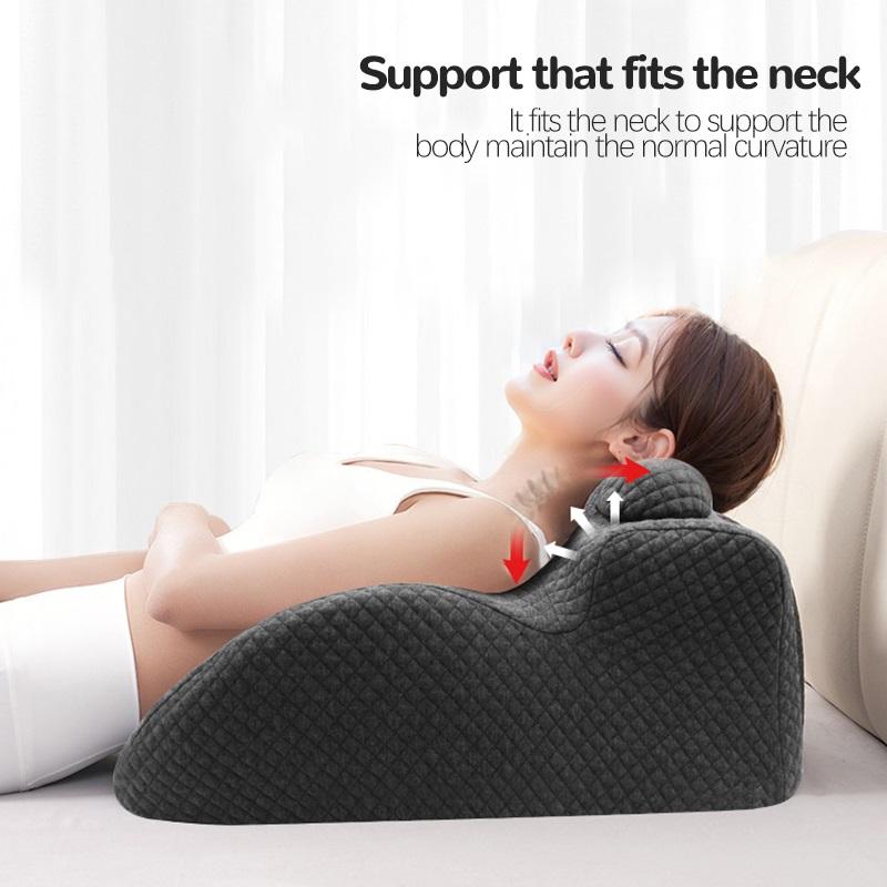 New Memory Foam Lumbar Support Pillow Multi-Function Orthopedic Cushion for Sofas,Bed,Couple Support Sleeping and Intimacy