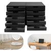 4 Items Wood Rectangular Drawer Cabinet,Pink/Brown/Blue/Black Desktop Storage Organizers for Living Rooms,Bedrooms