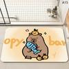 Capibala Dolphin Bathroom Absorbent Floor Mat Toilet Dirty Diatomaceous Mud Floor Mat Toilet Door Non-Slip Mat Exquisite HOME