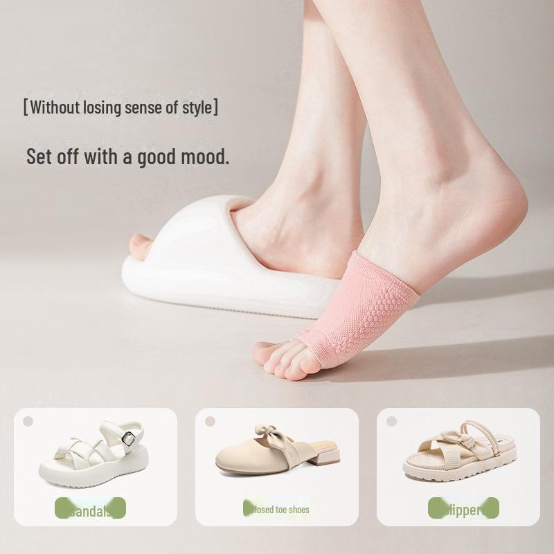 Women's Summer Non-Slip Split-Toe Half Palm Socks - Pure Cotton Invisible Boat Socks