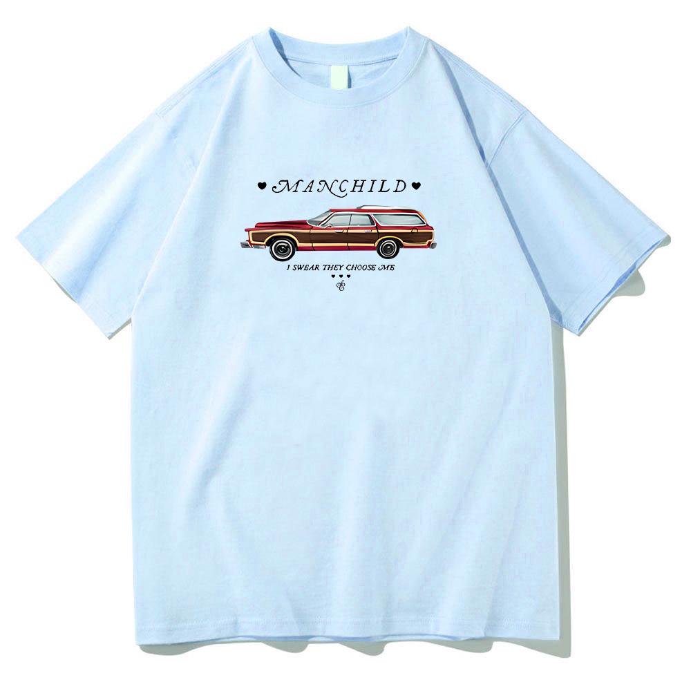 

Я клянуся, вони обрали мене Футболка Сабріна Карпентер Найкращий друг Альбом Принт Одяг Харадзюку Ретро Бавовняна футболка Жінки Чоловіки Топ M синій