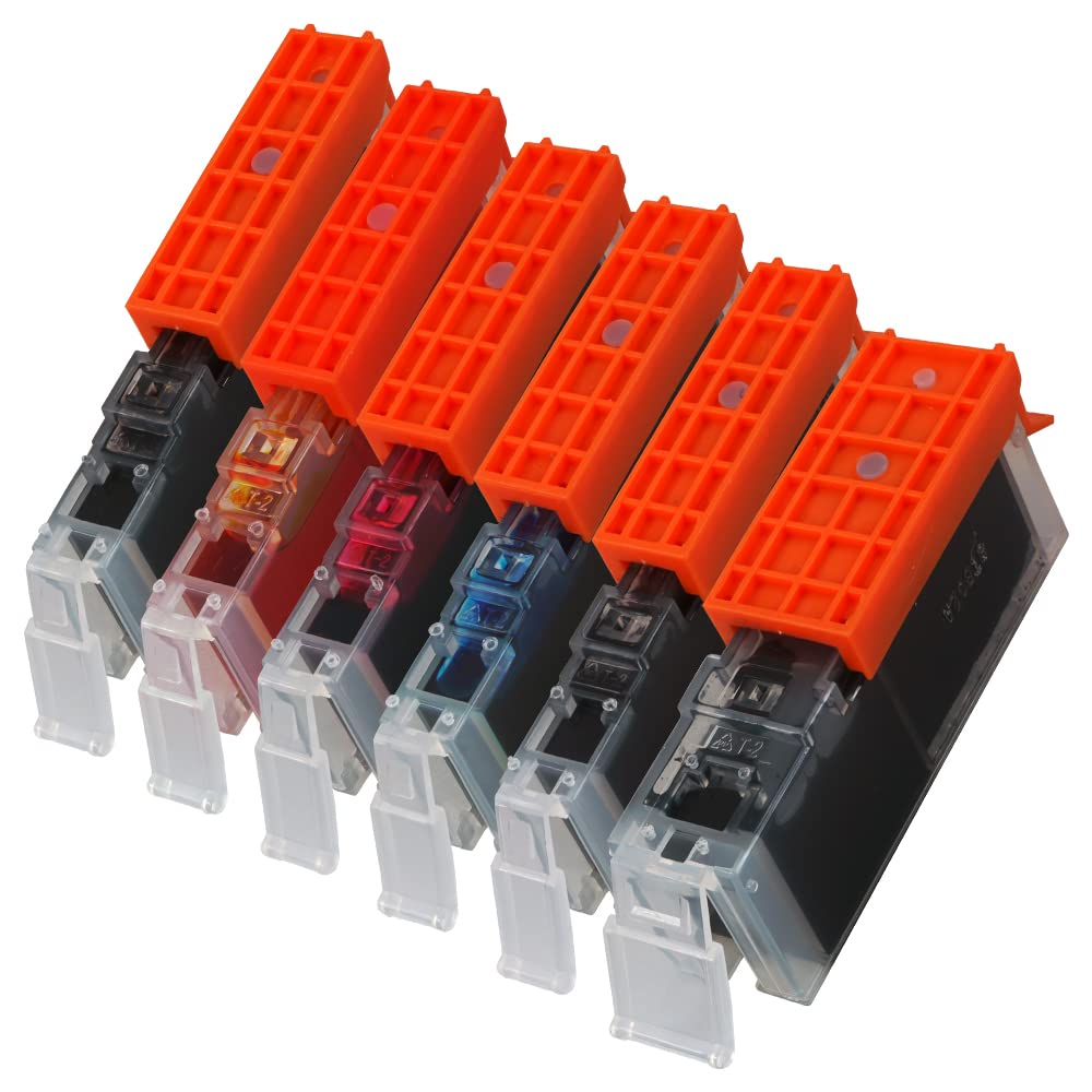 Canon Multipack Latest Compatible Ink Cartridges with Latest IC Chip and Ink Level Compatible with Genuine Canon Compatible with PIXUS and MG6930