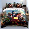 Blocky Superhero Character Designs. Bedding Sets Duvet Cover Sets Duvet Covers Pillowcases(1 * Duvet Cover 2 * Pillowcases Without Duvet Insert)