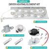 Dryer Heating Element Kit Fit for Maytag MED6630HW1 MED6230HW1 MED6230HW2 MED6230HW3 MED6230HW0 MED6630HC0 MED6630HW0 MED6630HC1 MED6630HC2