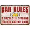 Retro Metal Sign Wall Art Mural Aesthetic Room Home Decor Items Poster Vintage Metal Plate Garage Decoration Tin Sign Plates Bar