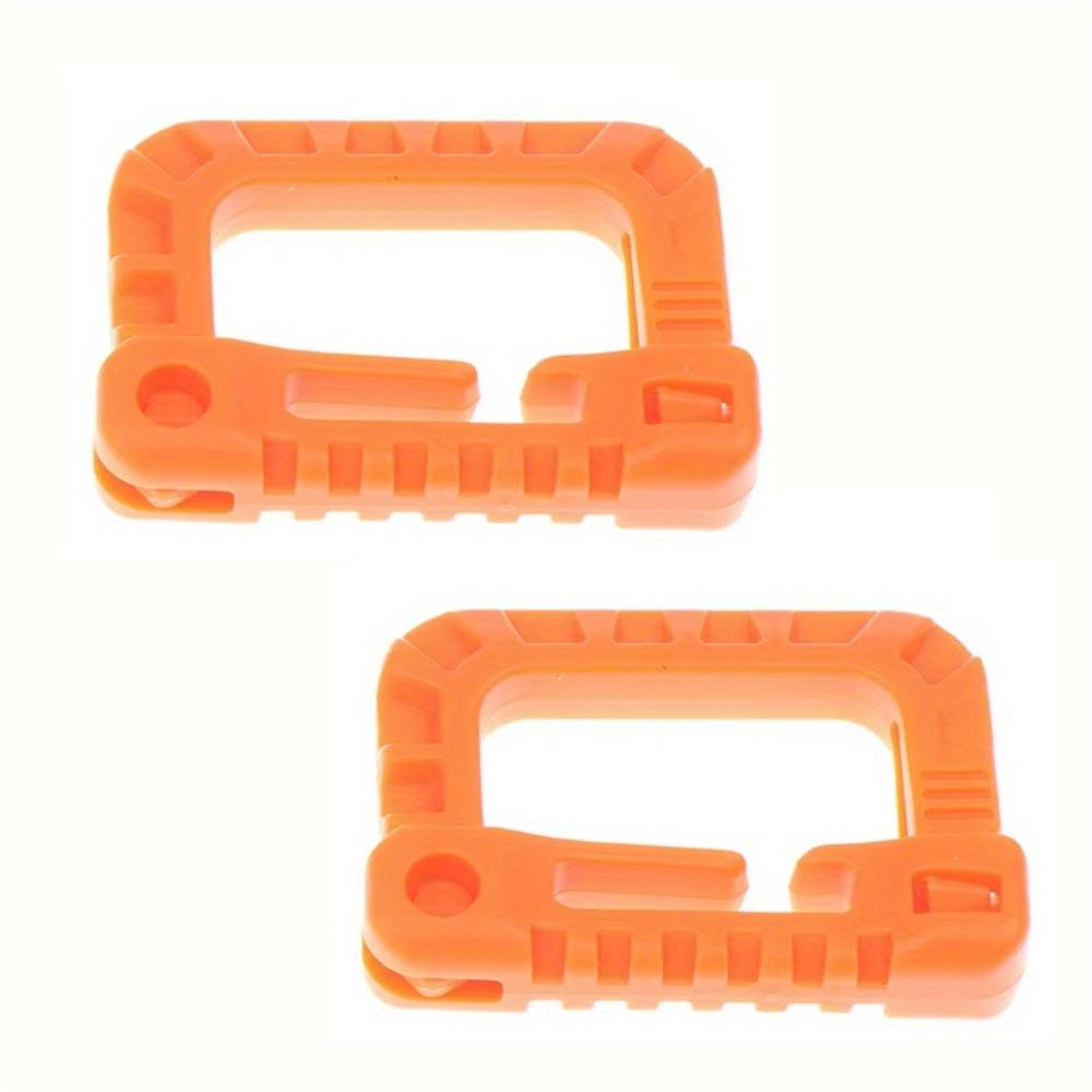 

2Pcs D-Ring Multipurpose Locking Carabiner Clips Hanging Hook Backpack Buckle Attach Snap Lock Camp Keychain