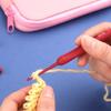 9pcs DIY Crochet Hook Set 9 Sizes Red Hand Knitting Crochet Needles 2-6mm Sweater Knitting Tools Ultra Fine Weave Crafts Hooks