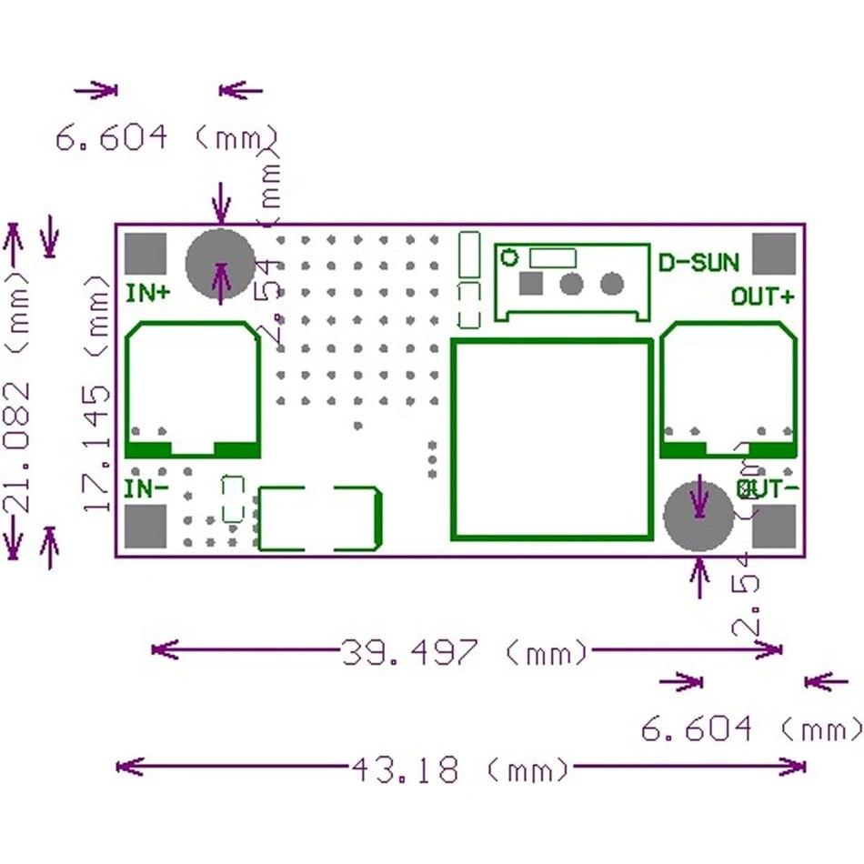 6Pc XL6009 Boost Converter Module DC-DC 3-32V To 5-35V Adjustable Output Voltage 4A Power Supply Power Converter Board Regulator