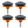 4Pcs Lawnmower Sharpener for Power Hand Drill Wear Resistant Lawnmower Sharpener Tool Corundum Lawmower Accessories