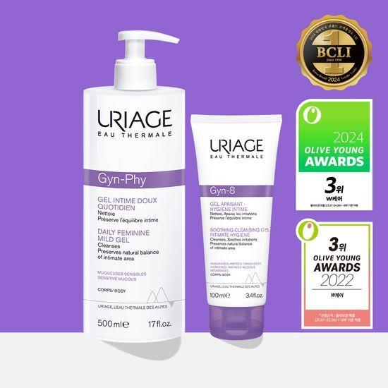 Uriage Dermal Mild Gel 500ml + Jin-8 100ml