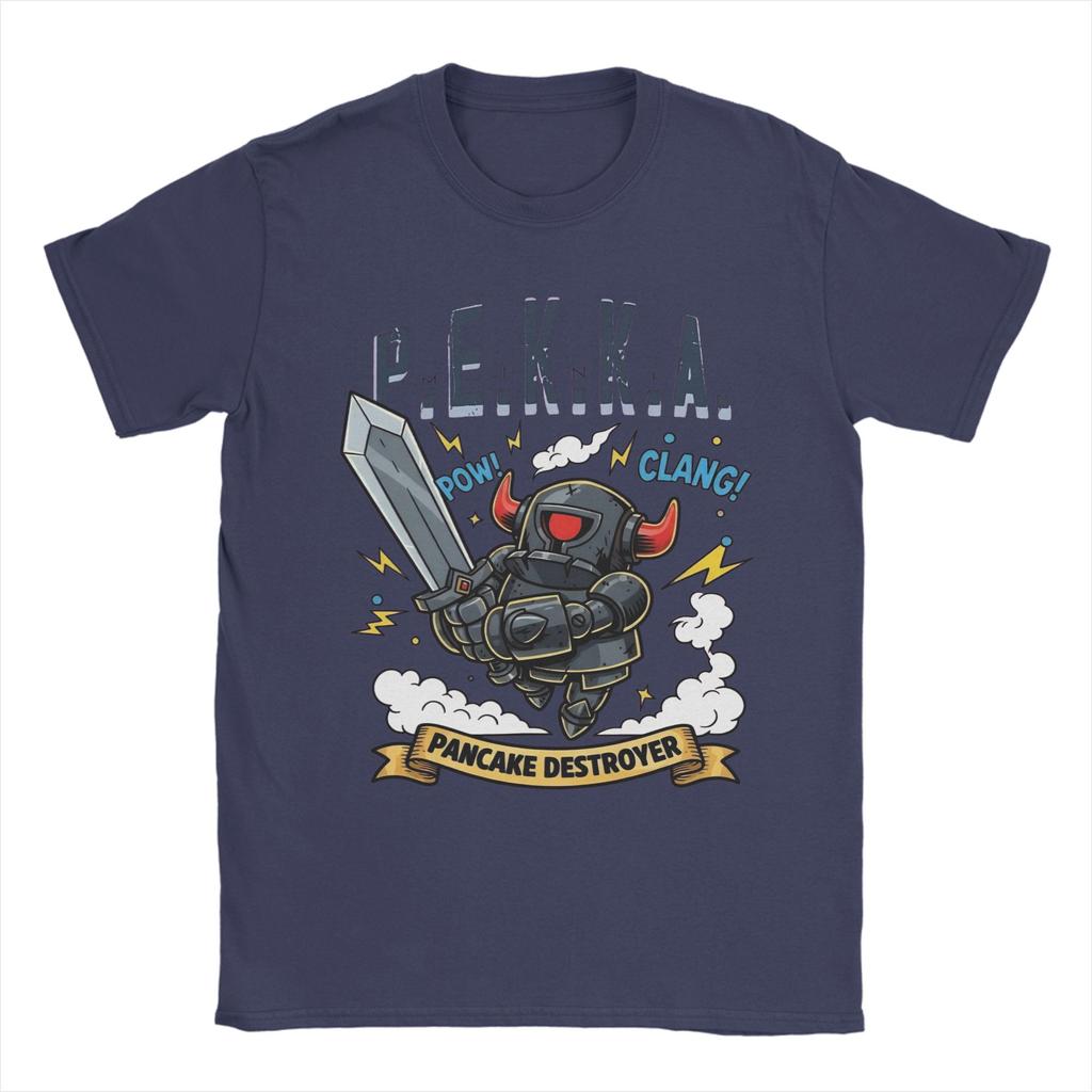 Crazy Mini PEKKA Clashes Royaleds T-shirts Unisex Ronde Hals Katoenen T-shirt Korte Mouw T-shirts Zomer Oversized Zachte Kleding