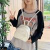 Niche Cute Backpack Women's New Fashion Versatile Love Lace Backpack College Style Handbag