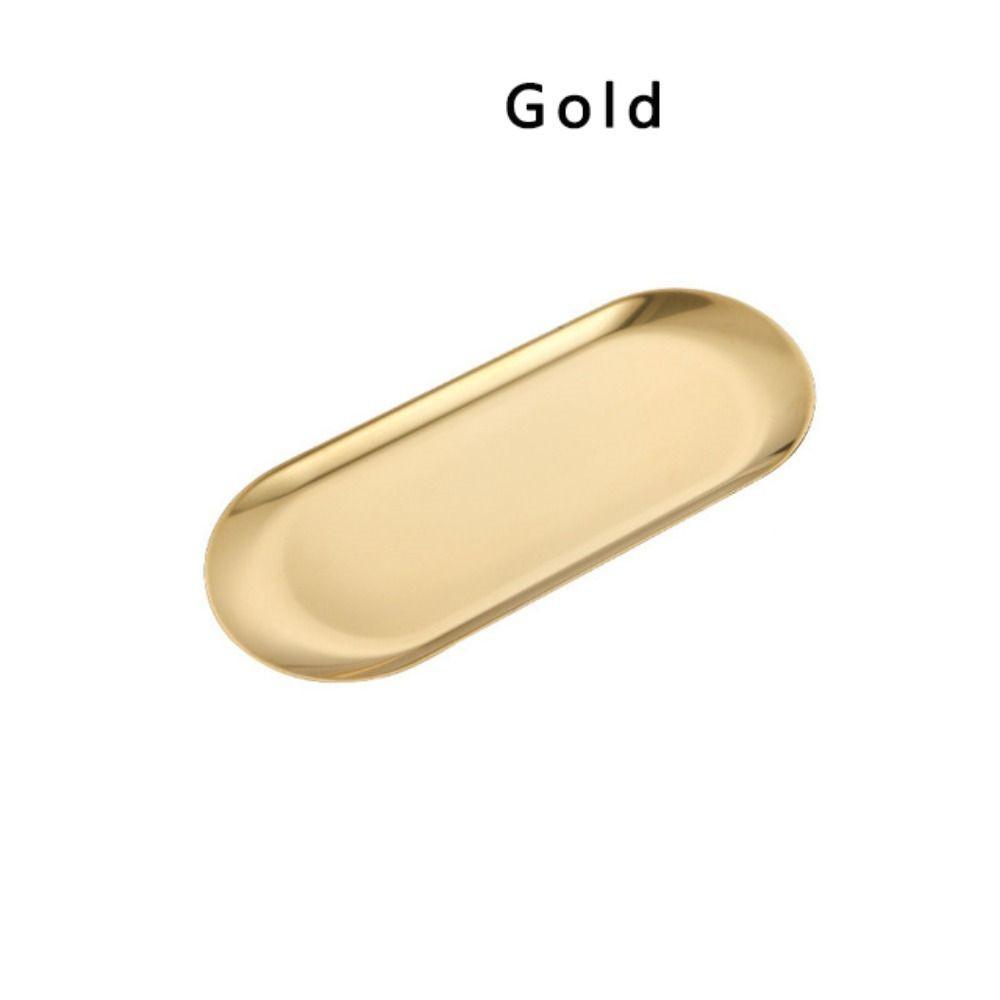 Ny Rostfritt Stål Rostfritt Stål Tallrik 18/23CM Guld Silver Matbricka Servis Tallrik Frukt Tårta Snacks Pasta Biff