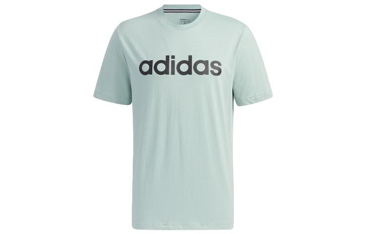 Adidas Neo T Shirts Men s Green Crew Neck Moderate Straight Fit GP4903 L