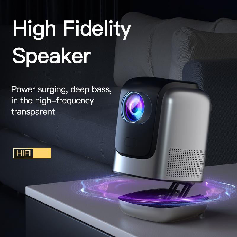 Android 11 Smart Projector With Wifi 240 Ansi 4k Proyector Outdoor Home Cinema Portable Projector Tripod Hifi Speaker 3 In1