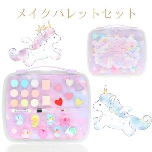 Conjunto de Paleta de Maquiagem Unicórnio Shobido, Removível com Sabão, Paleta Colorida Multicolor