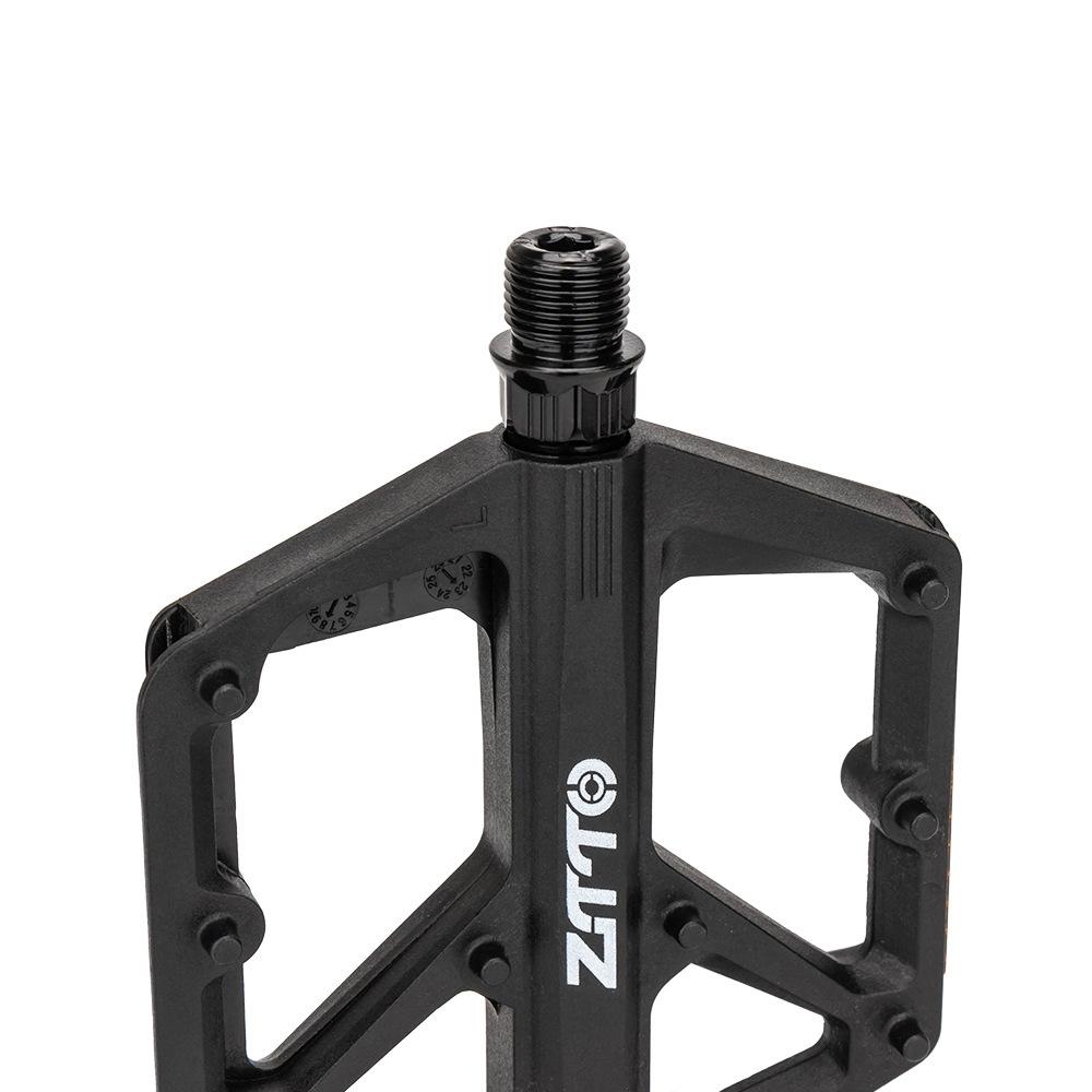 ZTTO C579A 1 Pair Mountain Bike Pedals Nylon Fiber Wide Platform Anti Slip Double DU Bearing Cycling Pedals