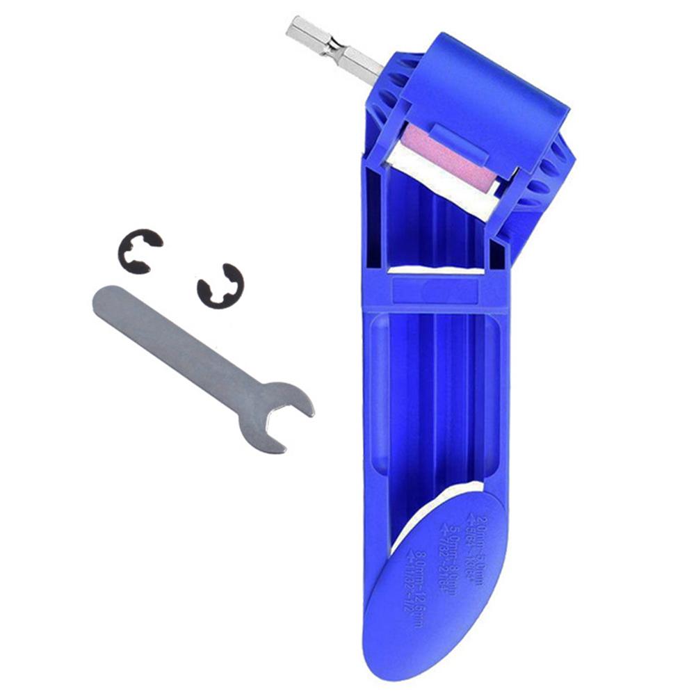 

Инструмент для заточки алмазных сверл, портативный вспомогательный инструмент для сверл с пряжкой-ключом для шлифовальных железных сверл, диапазон ширины 2–12,5 мм