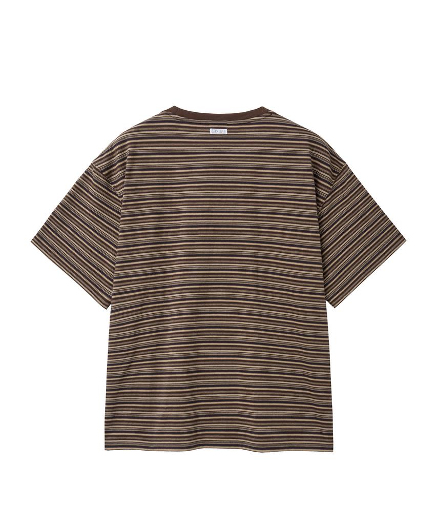 YALE Multi-Stripe T-Shirt_Brown