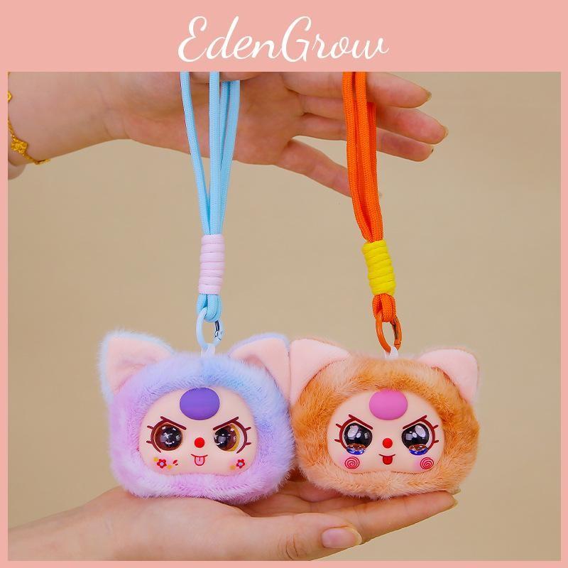 Cat Head Cute Plush Keychain Toy Children Backpack Decoration Gifts Festival