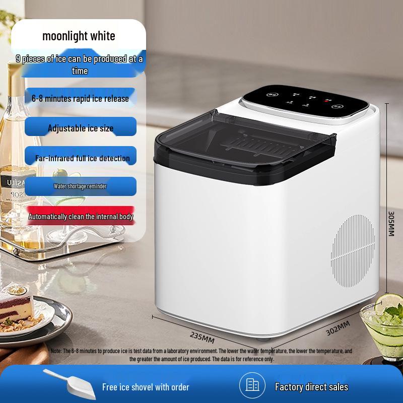 Máquina de Gelo Automática de Grande Capacidade para Casas, Dormitórios, Cafés e Vendedores de Rua