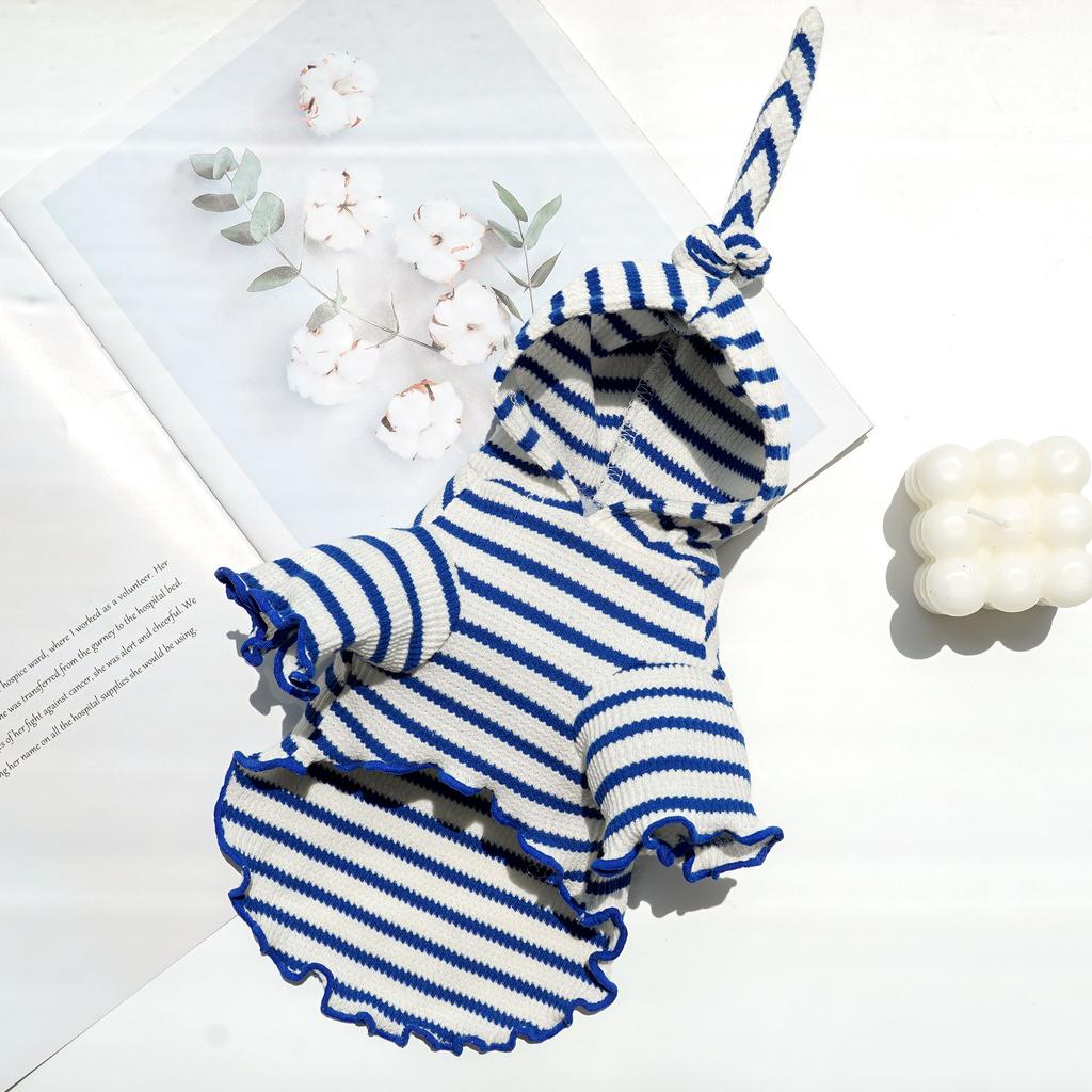 Pet Autumn and Winter Clothing Striped Hat Cat Bigfoot Dog Cat Clothing Teddy Bigbear Dog Supplies