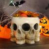 Creepy Skull Planter Succulent Vase Realistic Looking Multi-Face Design Horror Skeleton Planter