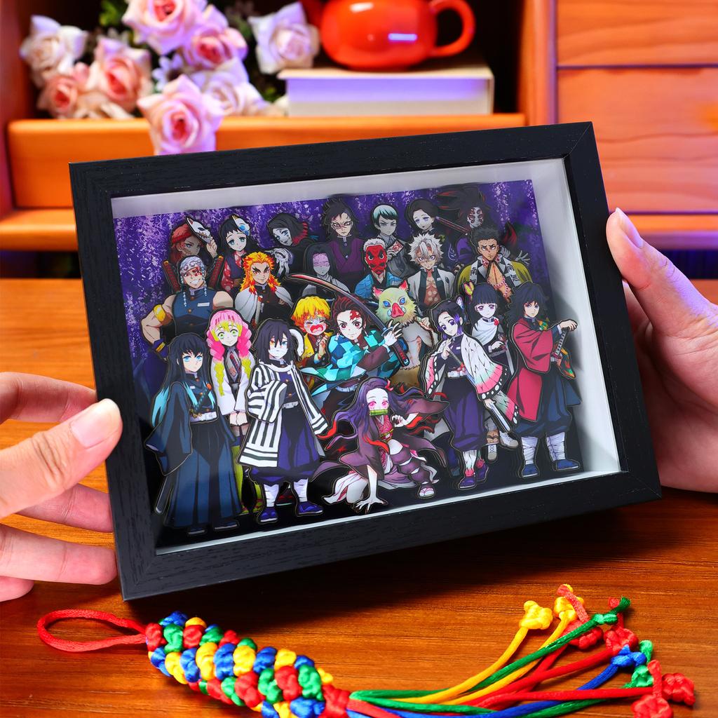 Anime Umgebung Chara Figur Ständer Malerei Handgemachtes Geschenk Zangetsu Familie Ganzes Bild Handgemachtes Spielzeug Sammlerstück