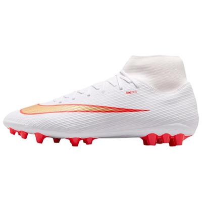 Mercurial Superfly 11 Academy AG High White Bright Crimson Blur Unisex Cleats IO1496-100
