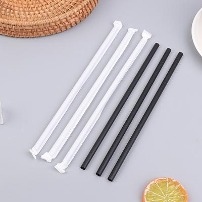 100Pcs Black Drinking Straws Plastique Straws Single Piece Paper Packaging Rietjes Flexible Party Kitchen Beverage Straws