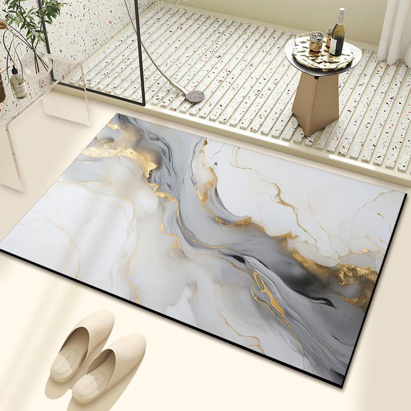Diatom Mud Bath Absorbent Mat Household Simple Toilet Toilet Door Cushion Absorbent Non-slip Quick Drying Mat