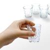 Pure Semi Shot Glasses, 50ml, Set of 4 / PURE SEMI GLASS Clear Glass Glasses, Espresso Glasses, Shochu Glasses, Whiskey, Brandy