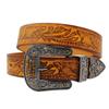 Original Design Rhinestone Belt First Layer Cowhide Men'S Leather Belt Simple Casual Retro Style Youth
