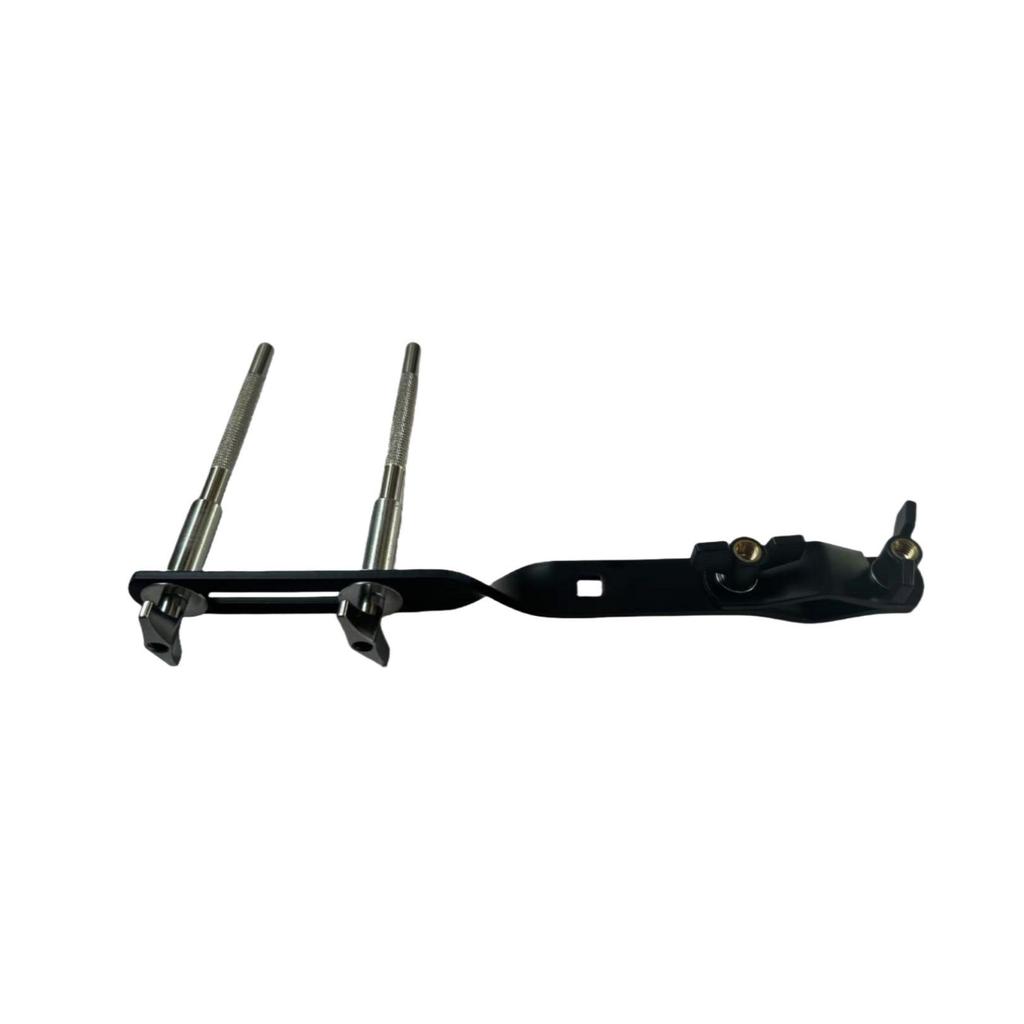 Multi-Functional Extended Cymbal Stand with Cowbell Clamp & Double Rod