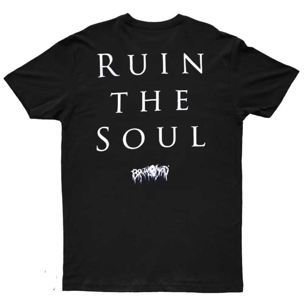 2025 New UNMATCHED - Ruin The Soul Printed Unisex Street Fashion Trend Short Sleeved Pure Cotton Round Neck