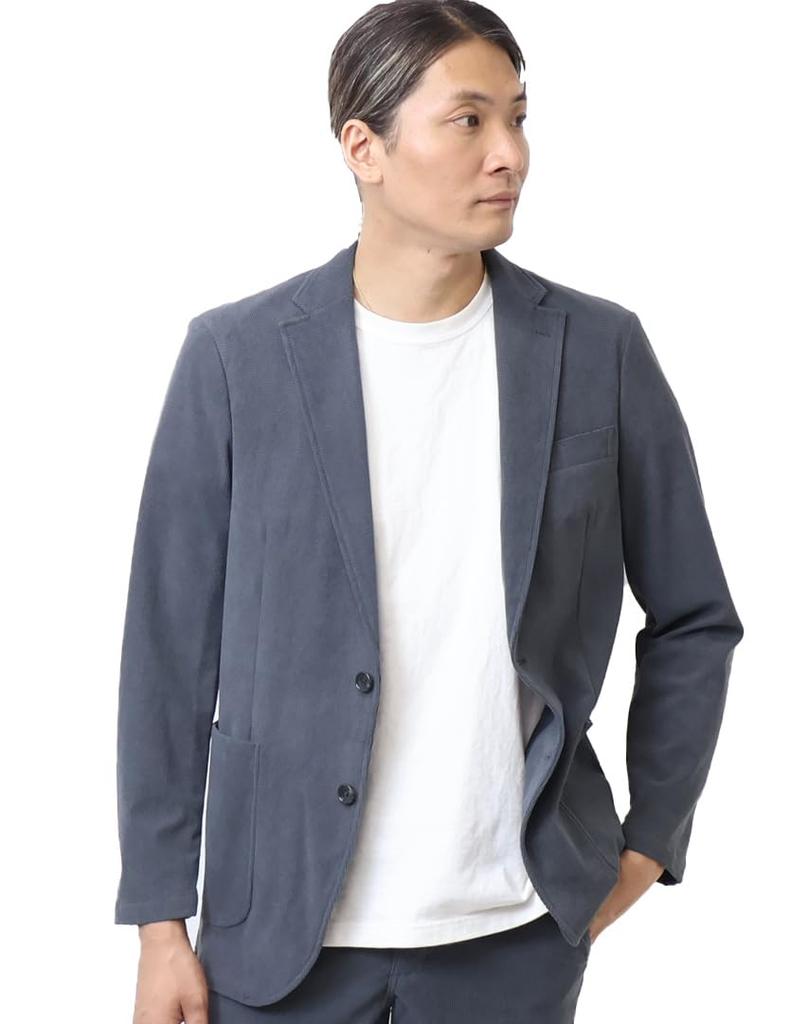 Edwin Denisla Corduroy Tailored Gray Jacket, Stretch, Men's,
