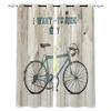 Bicycle Window Curtains Living Room Decor Curtains for Bedroom Luxury Home Decor Flat  Window