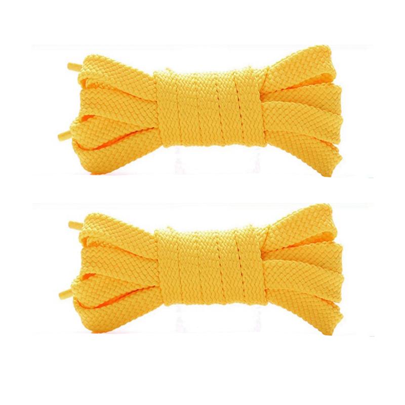 Einfarbige Flach geflochtene Schnürsenkel, Strapazierfähige Polyester Ersatzschnürsenkel, Modische Schnürsenkel für Sneaker, Sport- & Freizeitschuhe
