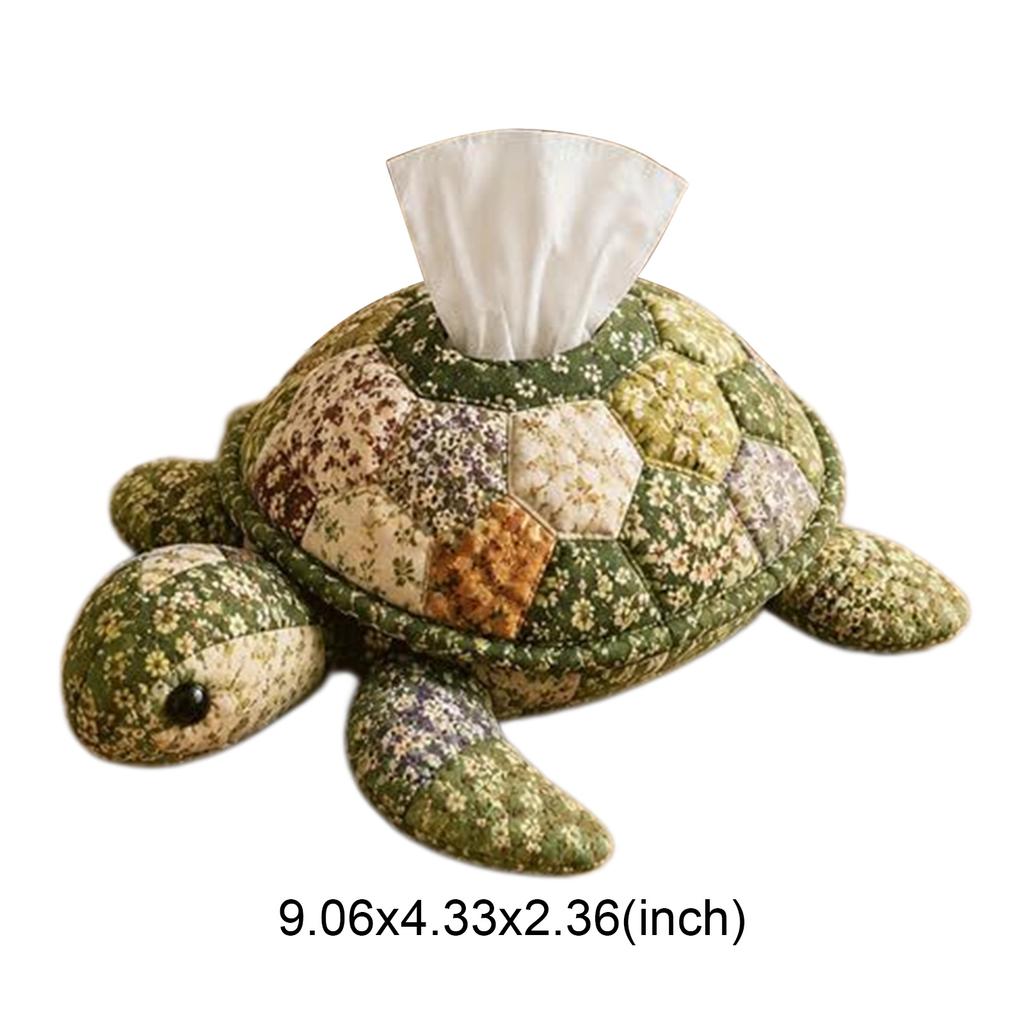 Quilted Sea Animal Tissue Box DIY Kit Ocean Animal Patchwork Sewing Kit Quilted Tissue Box Cover DIY Craft for Women Beginners