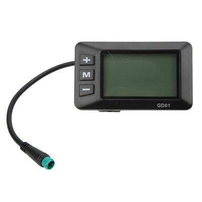Display Bicicletta Elettrica 36V 48V LCD GD01 Display Spina Impermeabile a 5 Pin per Manubrio da 22,2 mm per Accordo 2