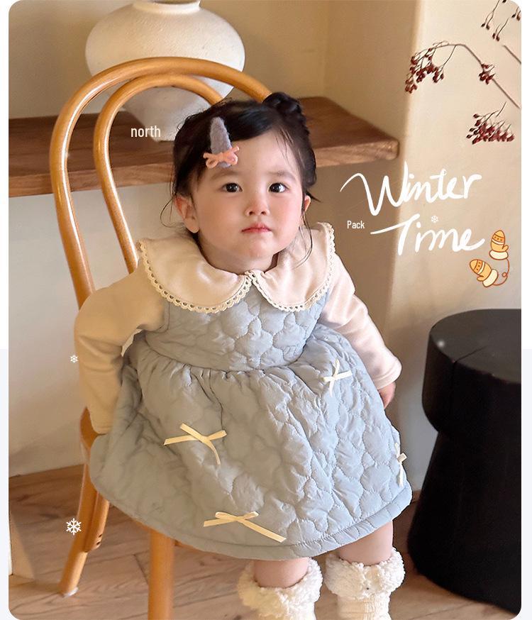 Mädchen Winter Blumen Baumwolljacke, Modischer und gefütterter Mantel für die Altersgruppen 0-5