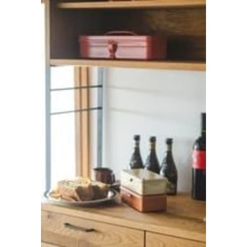 TOYO Steel Color Trunk Tool Box (Toolbox) T-190 (Red)