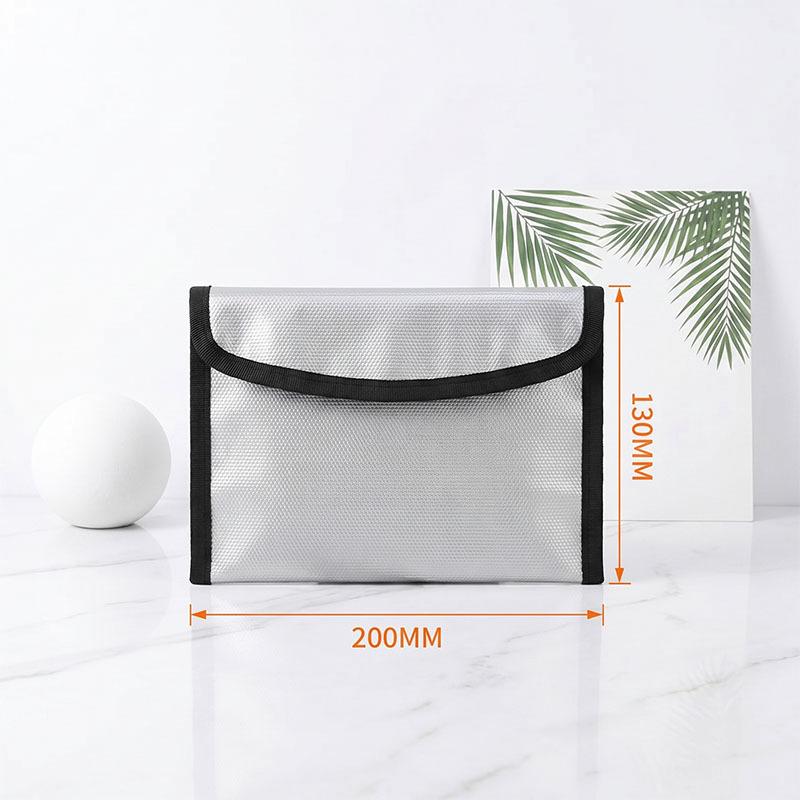 Fireproof Document Bag: Secure Storage for Cards, Passport & Power Bank