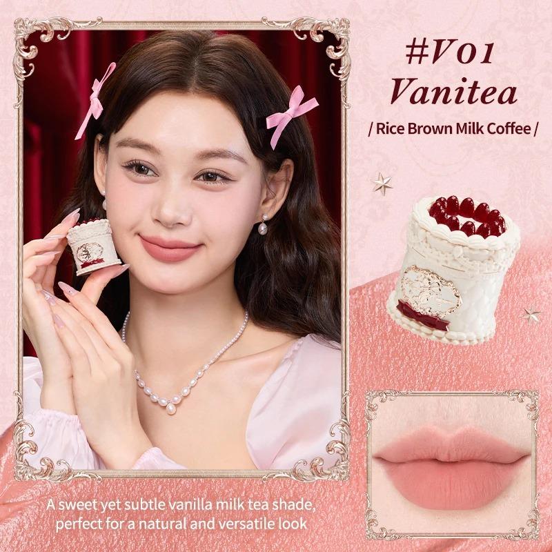 Flower Knows Crème Lèvres Nuage de Chocolat Mat Léger Longue Tenue Rouge à Lèvres Liquide Maquillage Boue à Lèvres 4.5ml Imperméable