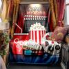 Movie Night With Popcorn And 3D Glasses Blanketcustomize Your Name Lightweight Comfortable And Stylish Blanket For Travel Bed Home Chair Office Sofa
