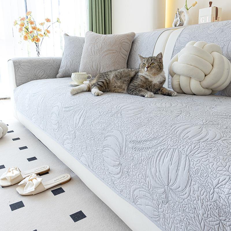 New Modern Simple Sofa Cushion Fabric Piece Combination Sofa Cushion Sofa Cover Towel Simple Seat Cushion